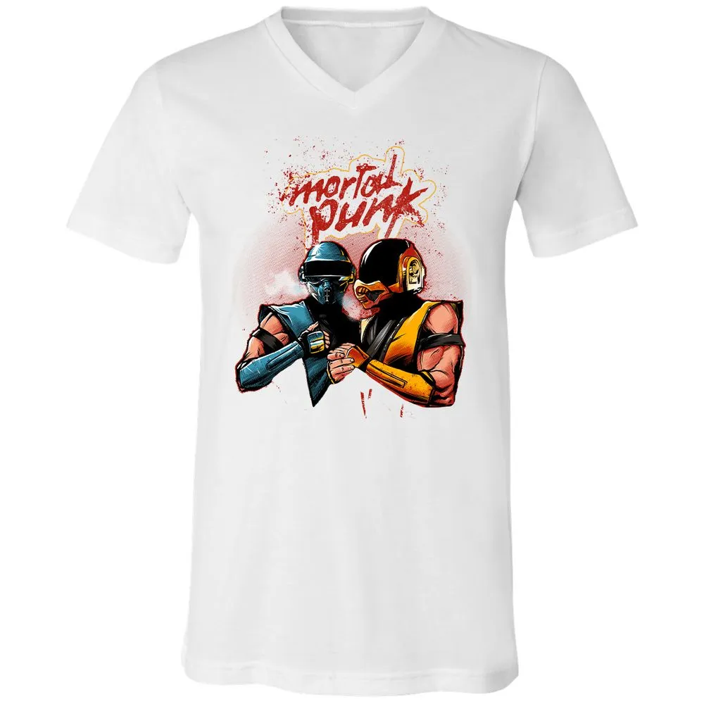 Unisex V-Neck T-Shirt - 4CFC43DX - White - 5