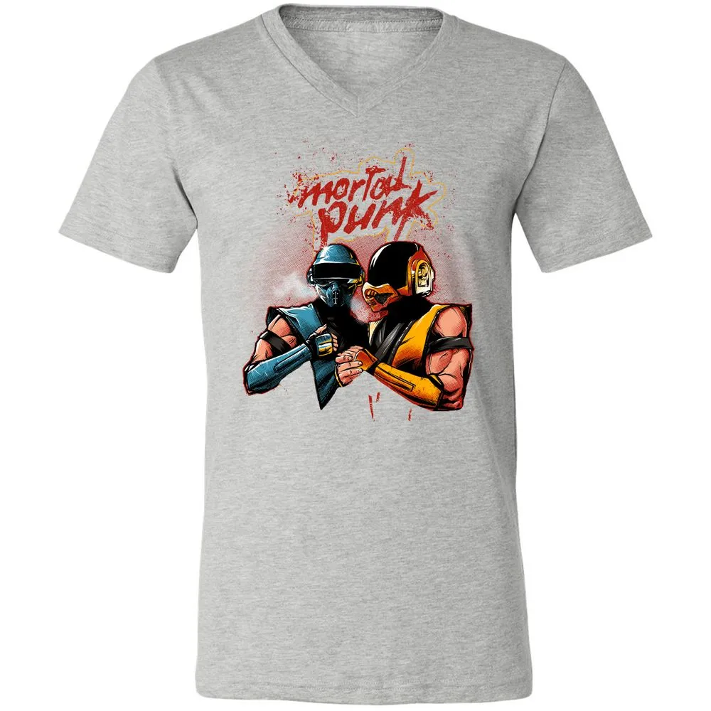 Unisex V-Neck T-Shirt - 4CFC43DX - Athletic Heather - 7