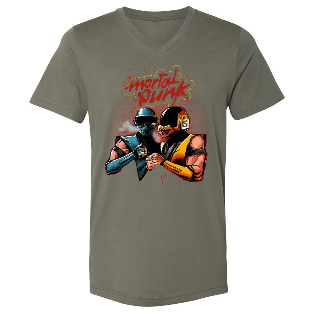 Unisex V-Neck T-Shirt - 4CFC43DX - Military Green - 10