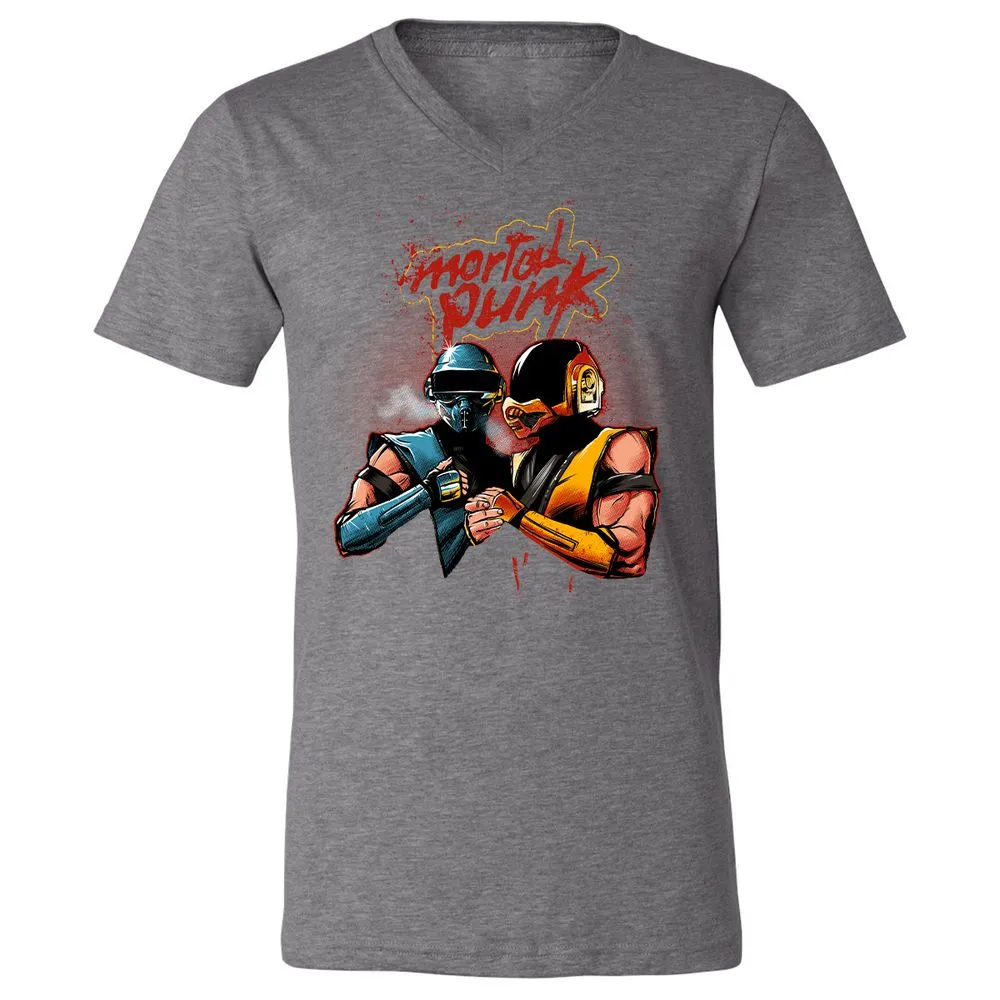 Unisex V-Neck T-Shirt - 4CFC43DX - Deep Heather - 13