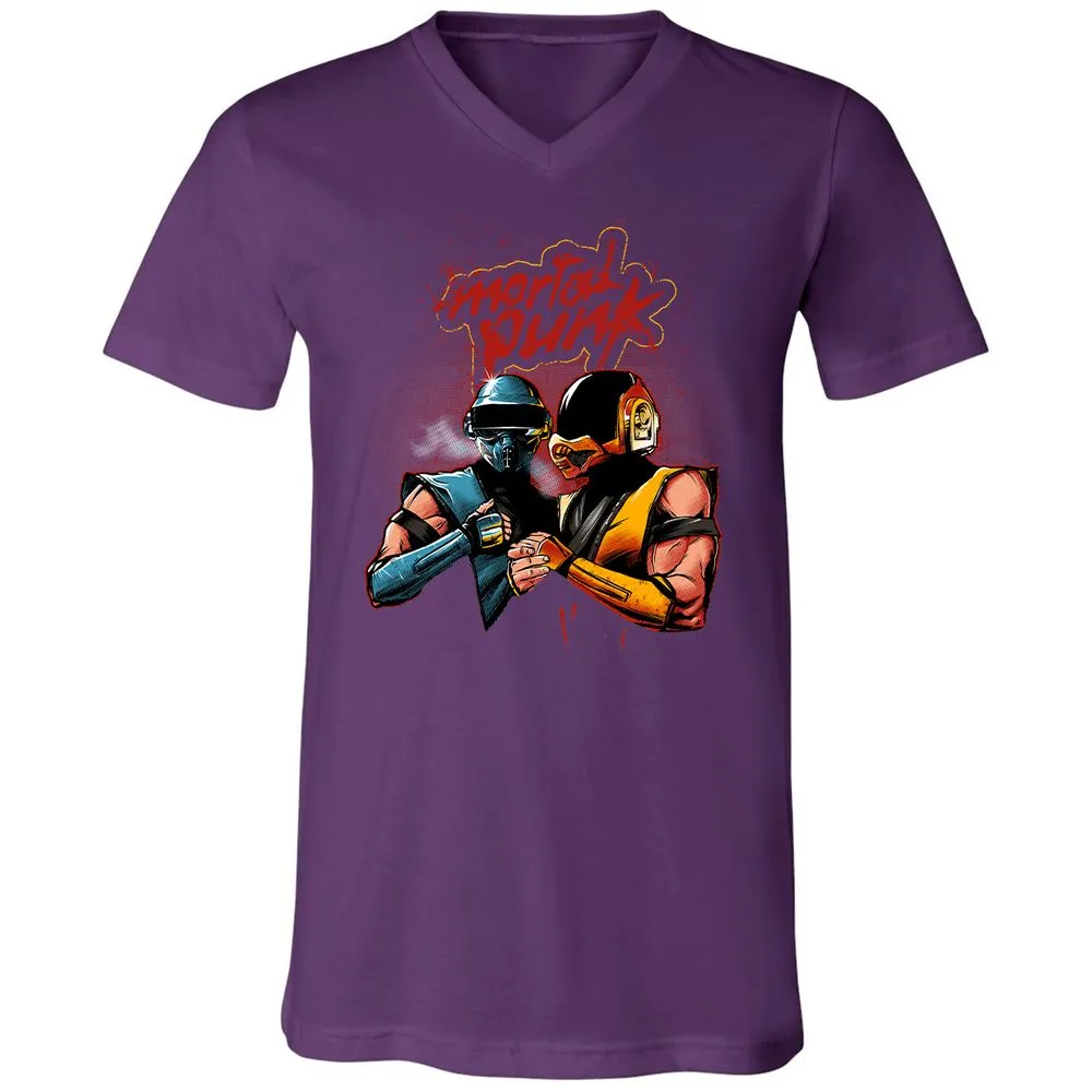 Unisex V-Neck T-Shirt - 4CFC43DX - Team Purple - 9