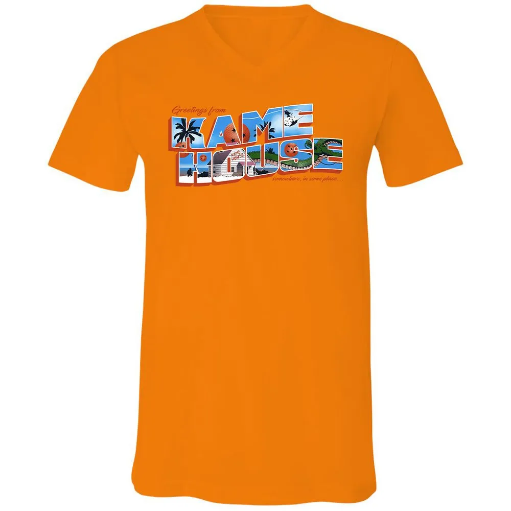 Unisex V-Neck T-Shirt - SU17MH6C - Orange - 11