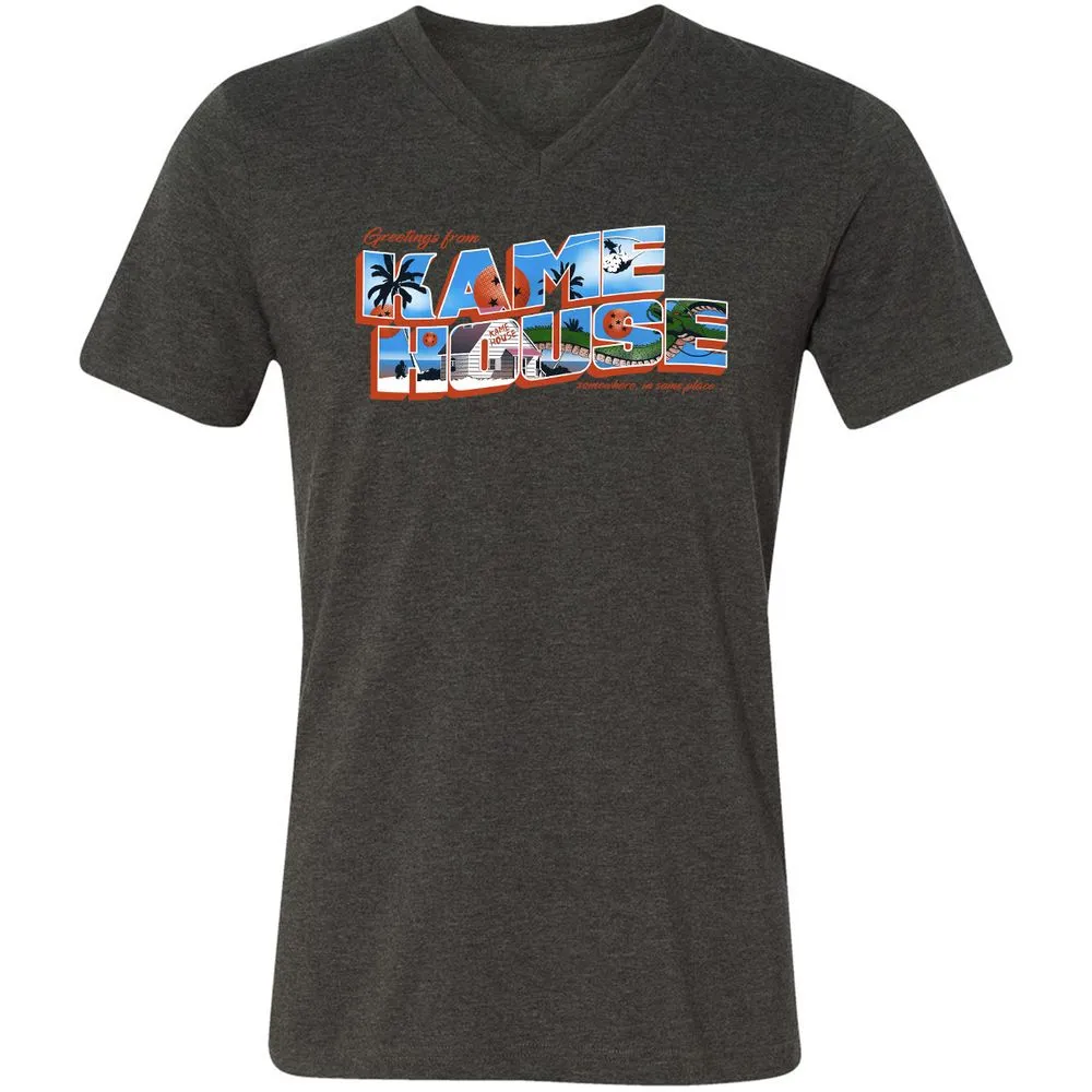 Unisex V-Neck T-Shirt - SU17MH6C - Dark Grey Heather - 8