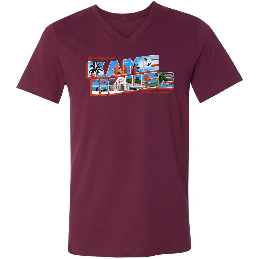 Unisex V-Neck T-Shirt - SU17MH6C - Maroon - 6