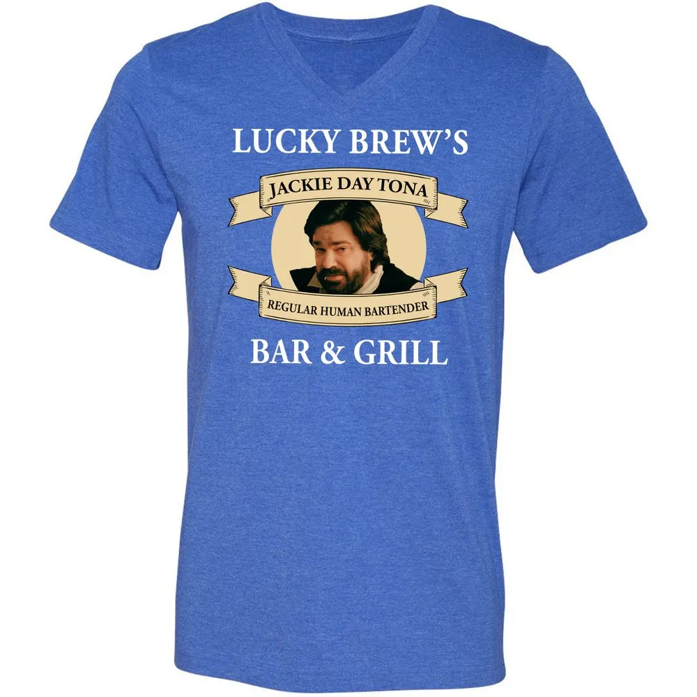 Unisex V-Neck T-Shirt - CCU4RG15 - Heather True Royal - 14