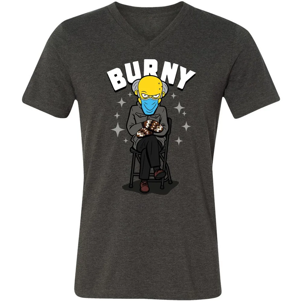Unisex V-Neck T-Shirt - GCMK9PAW - Dark Grey Heather - 8