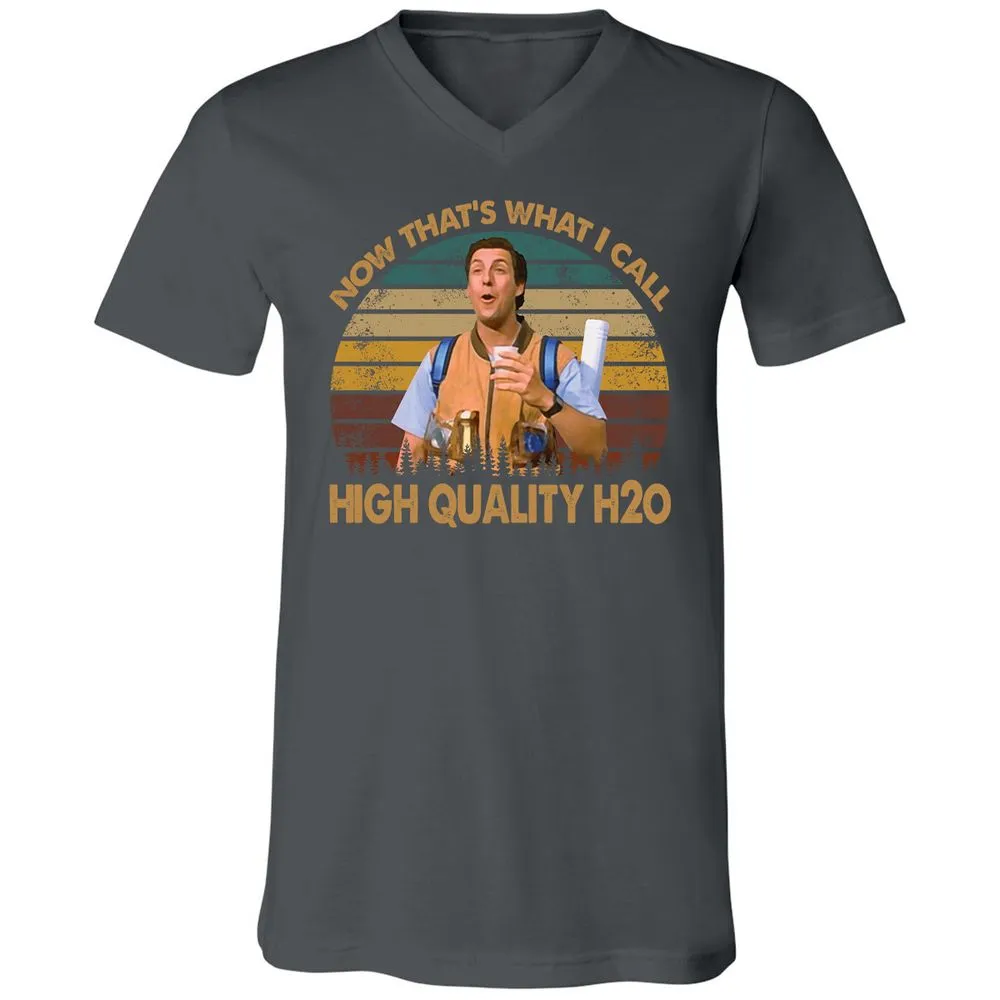 Unisex V-Neck T-Shirt - Z98F54QQ - Asphalt - 12