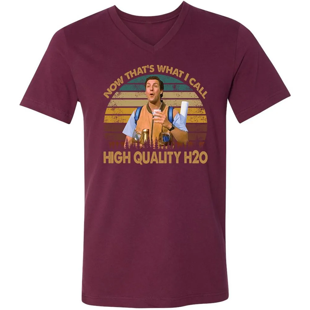 Unisex V-Neck T-Shirt - Z98F54QQ - Maroon - 6