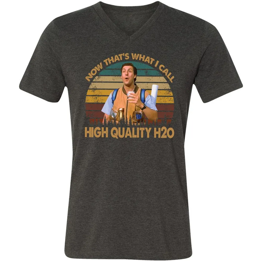 Unisex V-Neck T-Shirt - Z98F54QQ - Dark Grey Heather - 8