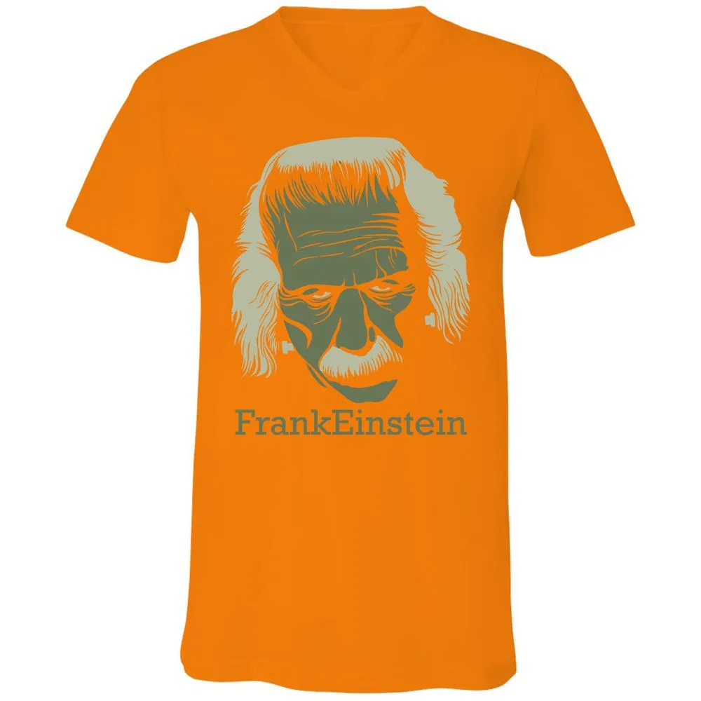Unisex V-Neck T-Shirt - L35Y4F9U - Orange - 11