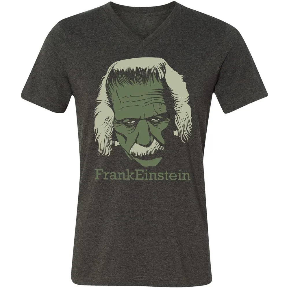 Unisex V-Neck T-Shirt - L35Y4F9U - Dark Grey Heather - 8