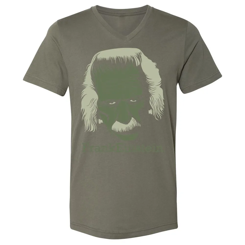 Unisex V-Neck T-Shirt - L35Y4F9U - Military Green - 10