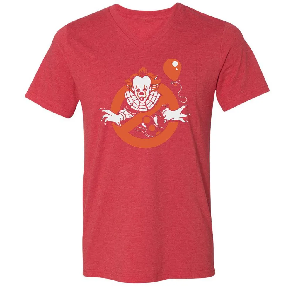 Unisex V-Neck T-Shirt - XKB52YNK - Heather Red - 16
