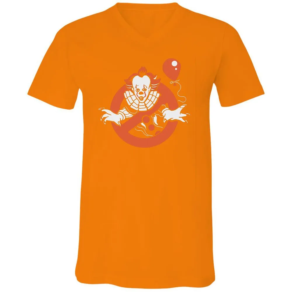 Unisex V-Neck T-Shirt - XKB52YNK - Orange - 11
