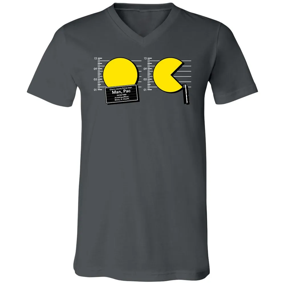 Unisex V-Neck T-Shirt - 8CE72UGG - Asphalt - 12