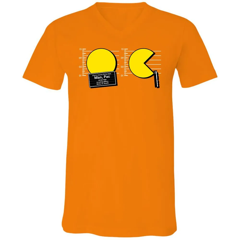 Unisex V-Neck T-Shirt - 8CE72UGG - Orange - 11