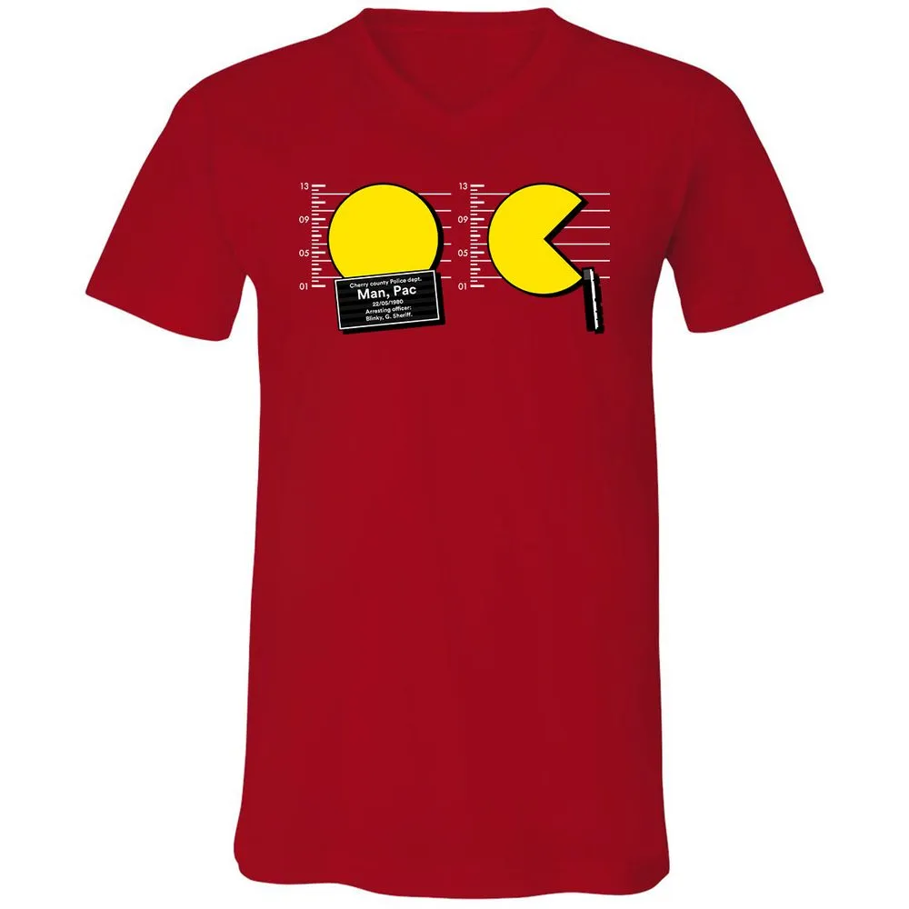 Unisex V-Neck T-Shirt - 8CE72UGG - Red - 3