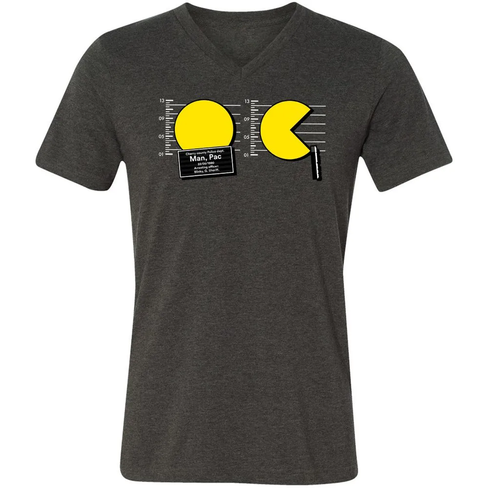 Unisex V-Neck T-Shirt - 8CE72UGG - Dark Grey Heather - 8