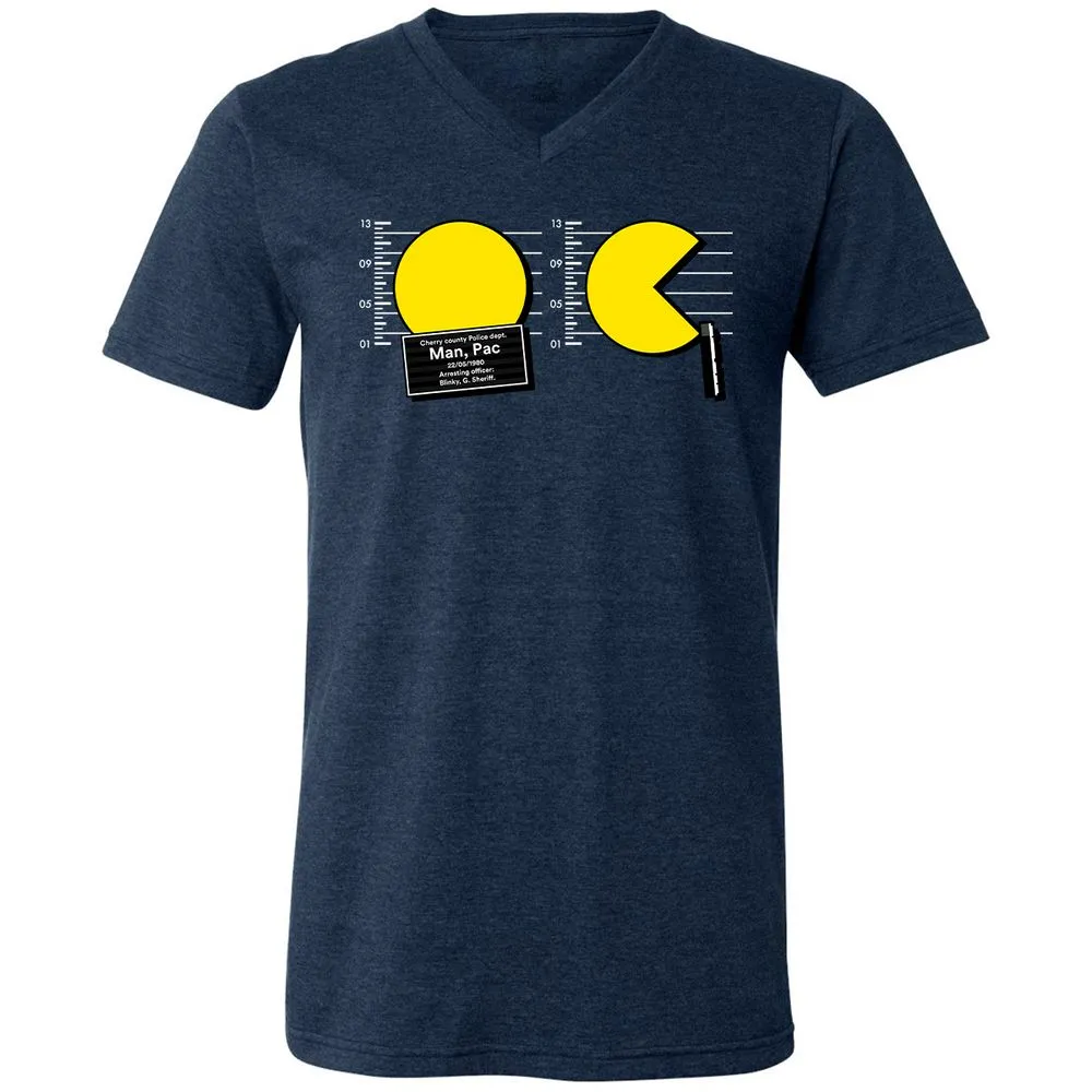 Unisex V-Neck T-Shirt - 8CE72UGG - Heather Navy - 15