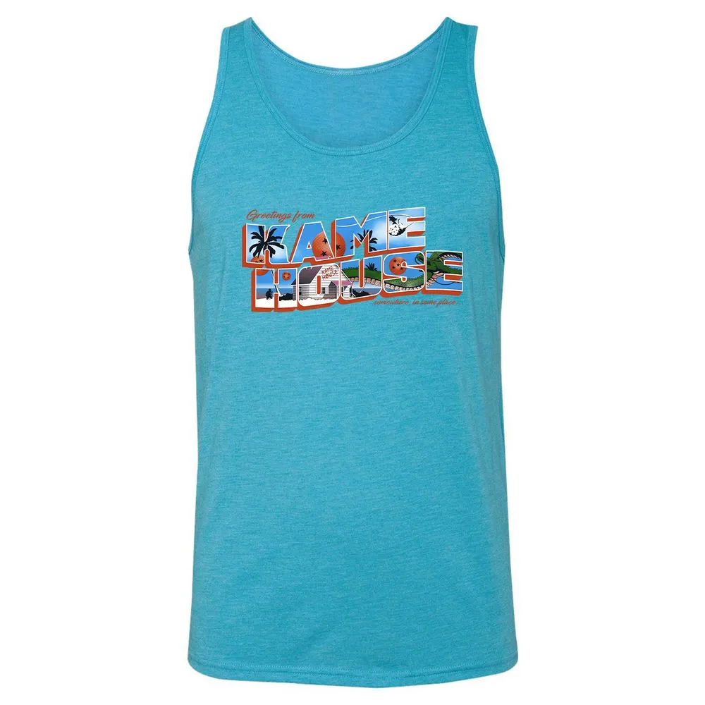 Unisex Jersey Tank - PNQXD489 - Aqua Triblend - 3