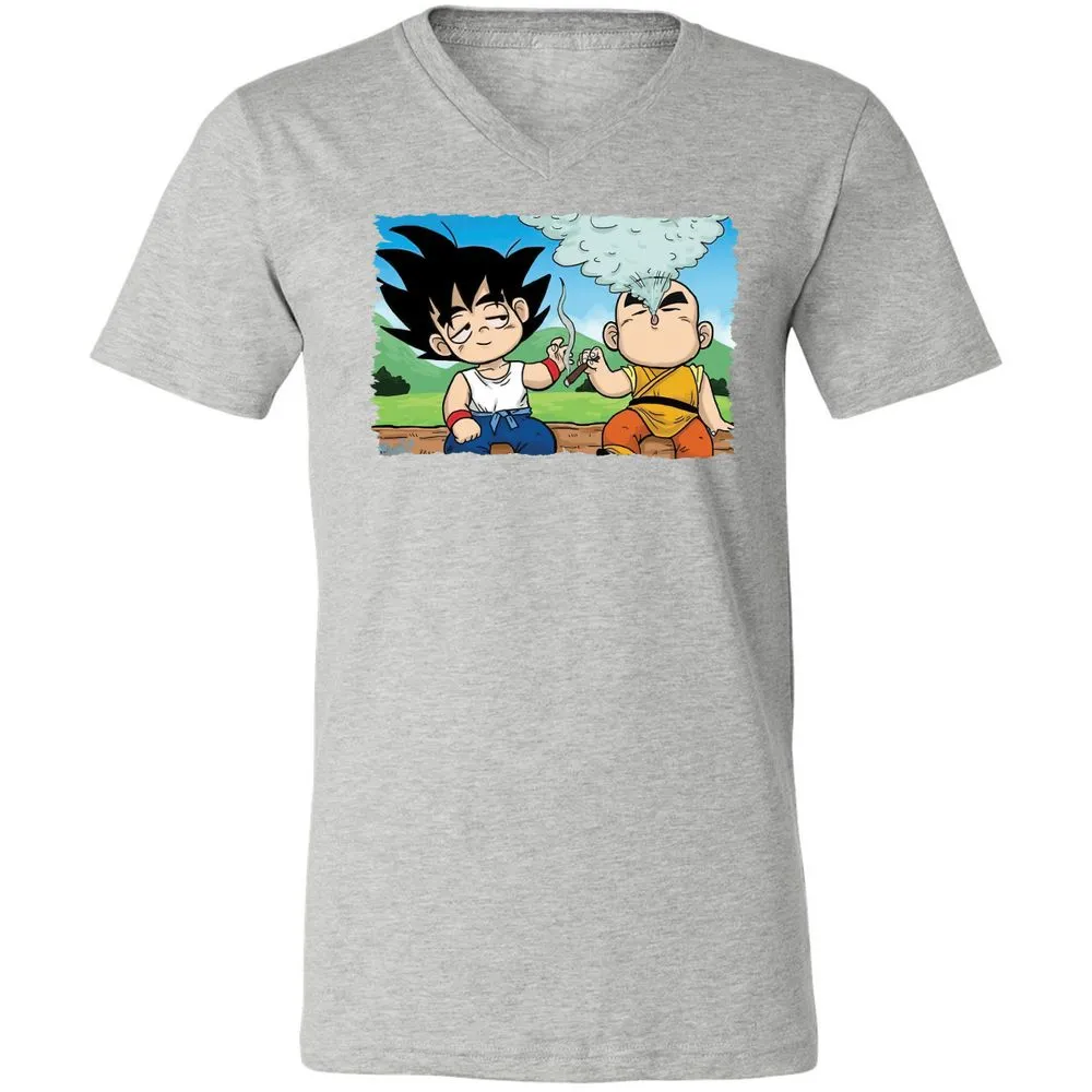 Unisex V-Neck T-Shirt - UYABYVP9 - Athletic Heather - 7