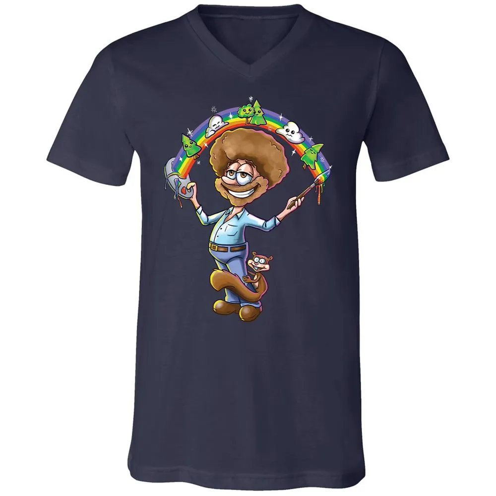 Unisex V-Neck T-Shirt - EVG9AS1B - Navy - 2