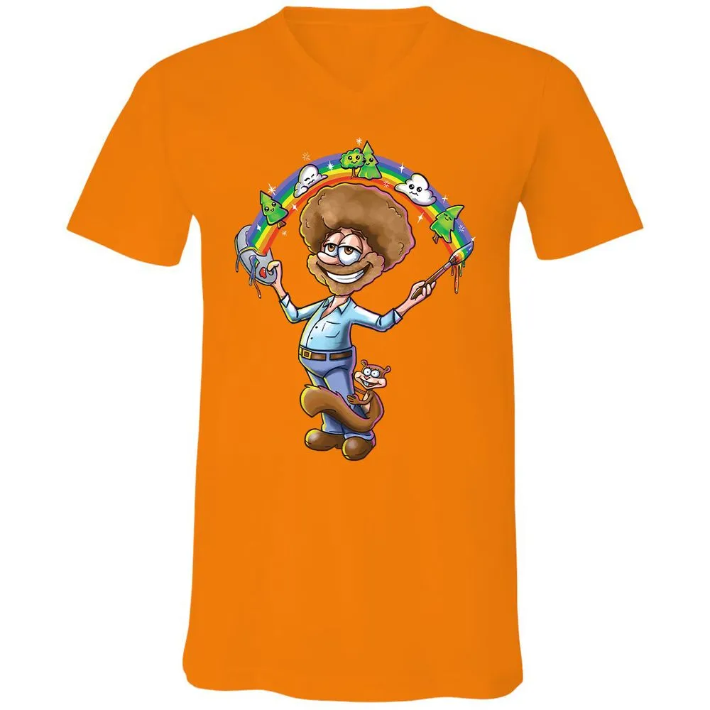 Unisex V-Neck T-Shirt - EVG9AS1B - Orange - 11