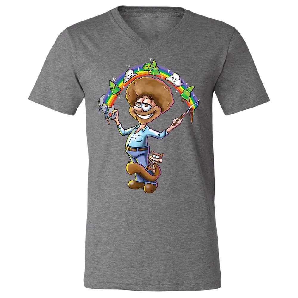 Unisex V-Neck T-Shirt - EVG9AS1B - Deep Heather - 13