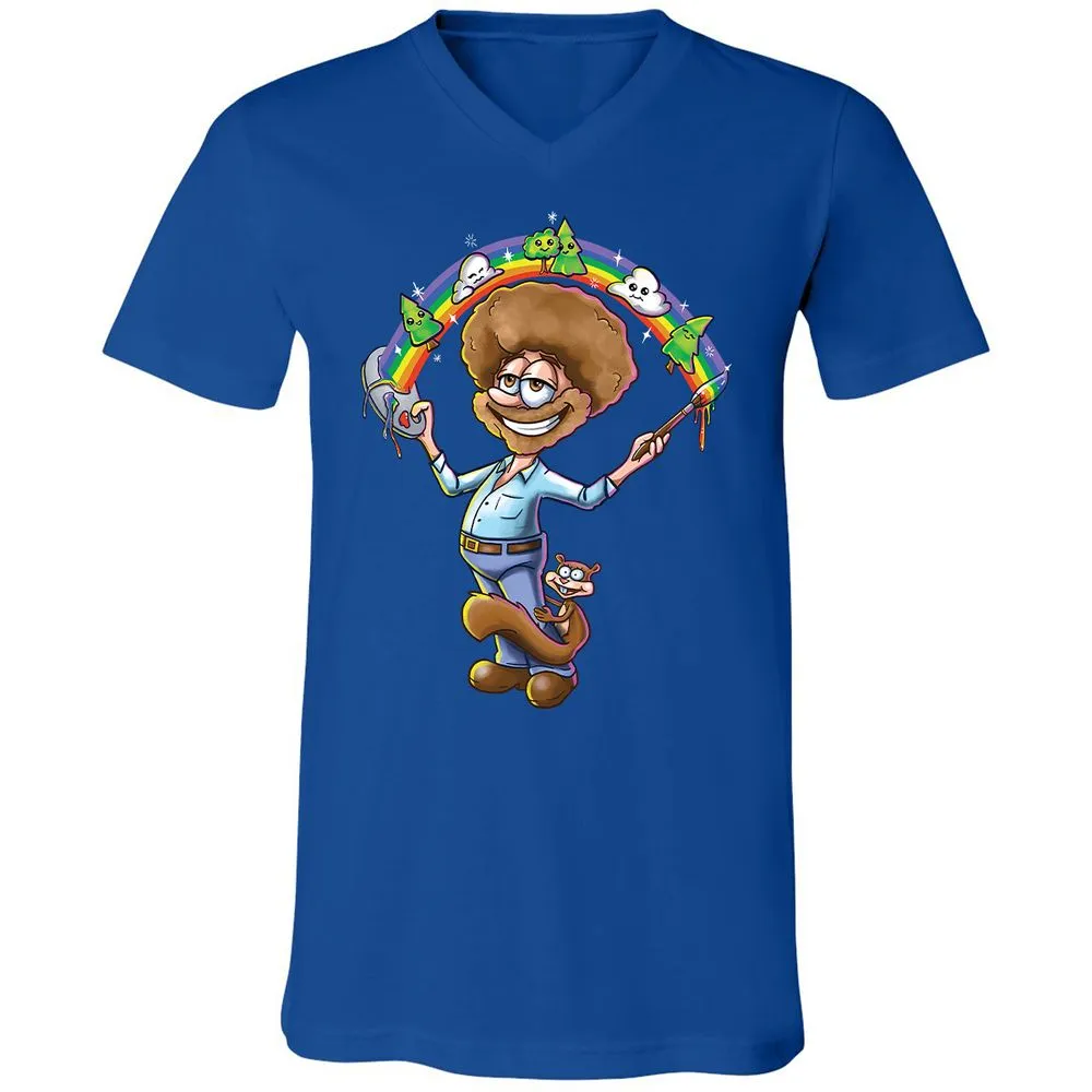 Unisex V-Neck T-Shirt - EVG9AS1B - True Royal - 4