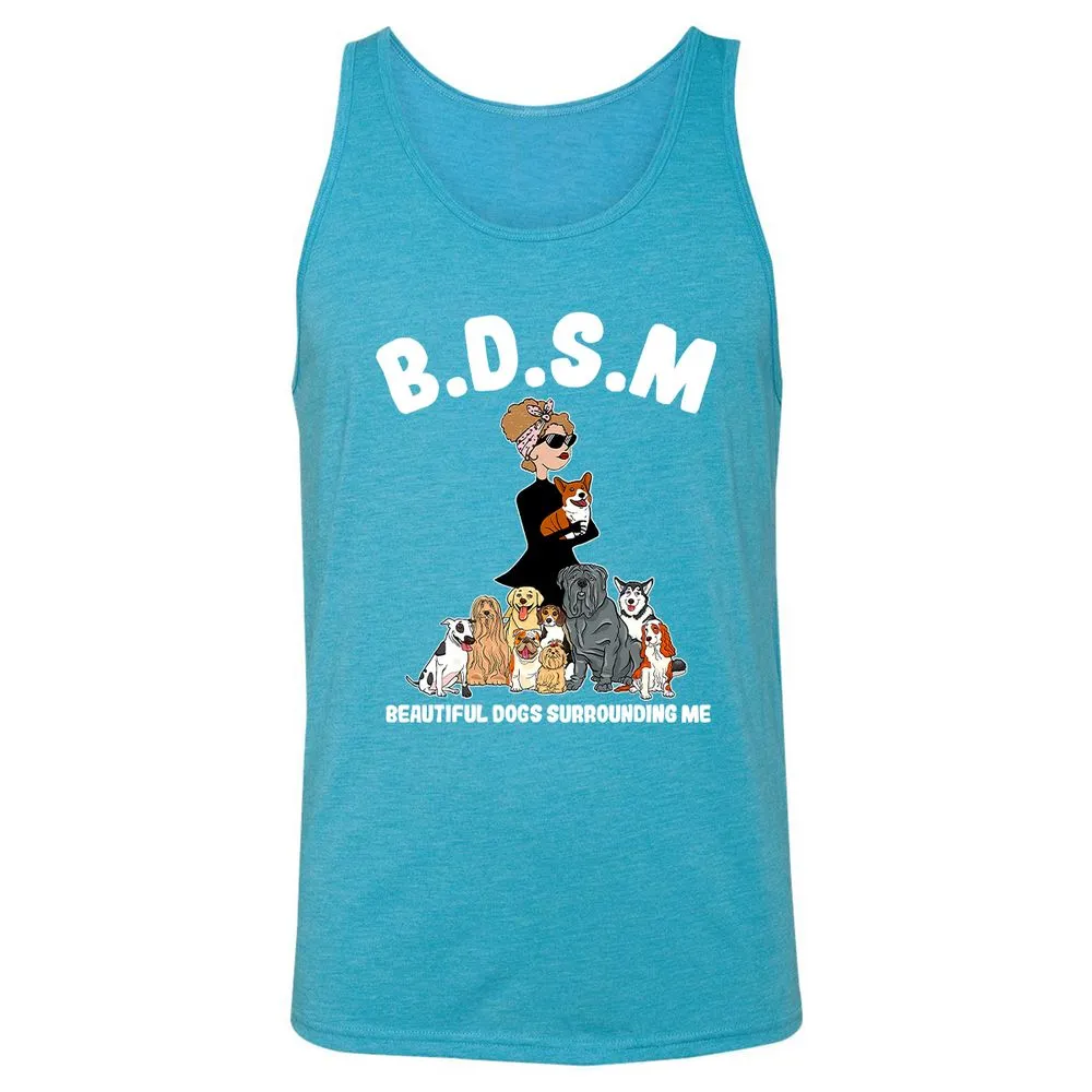 Unisex Jersey Tank - MHPVNNY7 - Aqua Triblend - 3