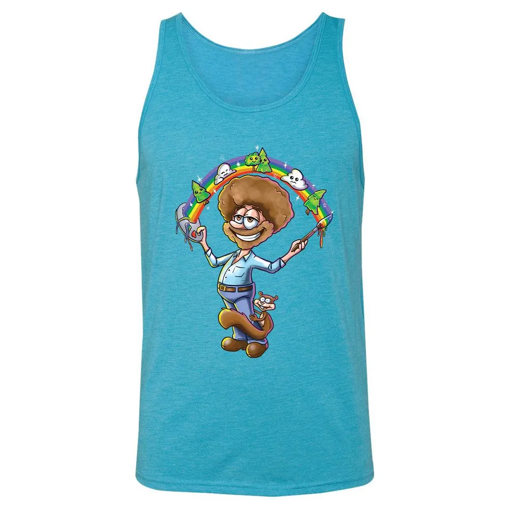 Unisex Jersey Tank - PPD4C5QE - Aqua Triblend - 3