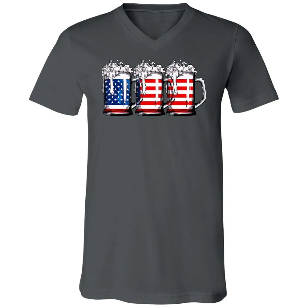 Unisex V-Neck T-Shirt - BJGR3HND - Asphalt - 12