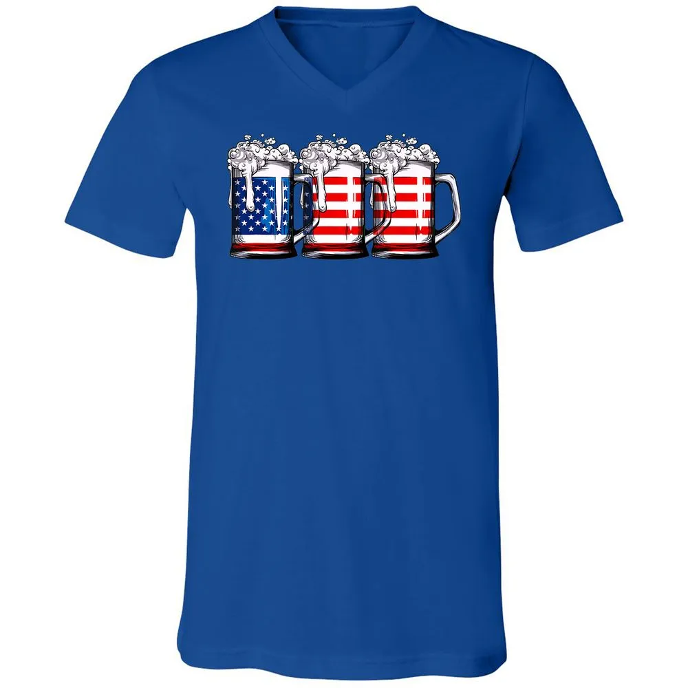 Unisex V-Neck T-Shirt - BJGR3HND - True Royal - 4