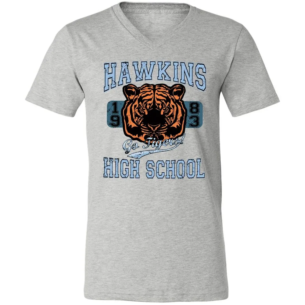 Unisex V-Neck T-Shirt - DVQDPYWF - Athletic Heather - 7