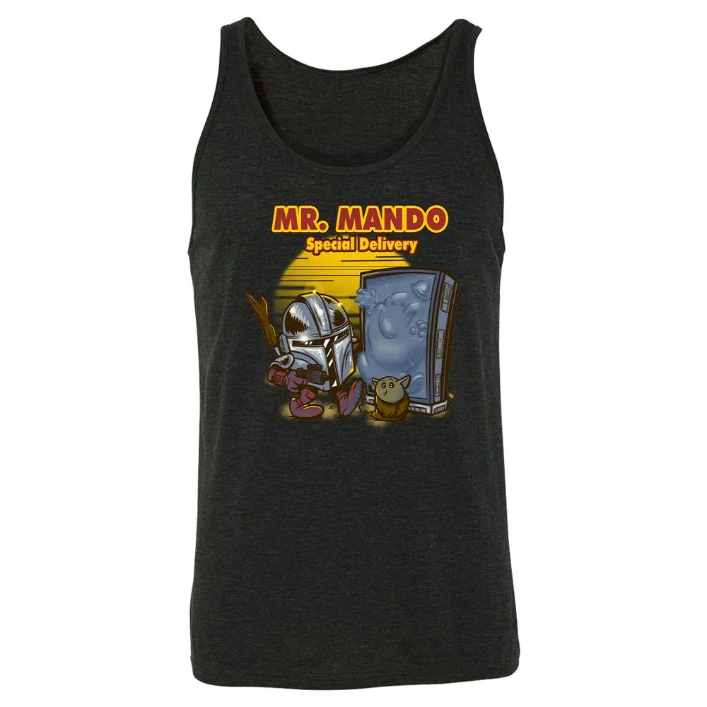 Unisex Jersey Tank - R2J6GG3F - Charcoal Black Triblend - 5