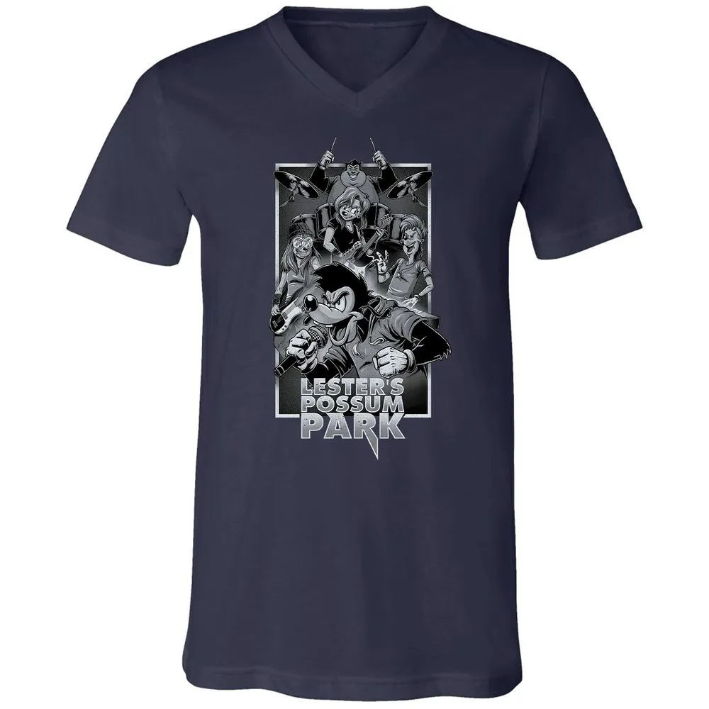 Unisex V-Neck T-Shirt - 76ZX1DL2 - Navy - 2