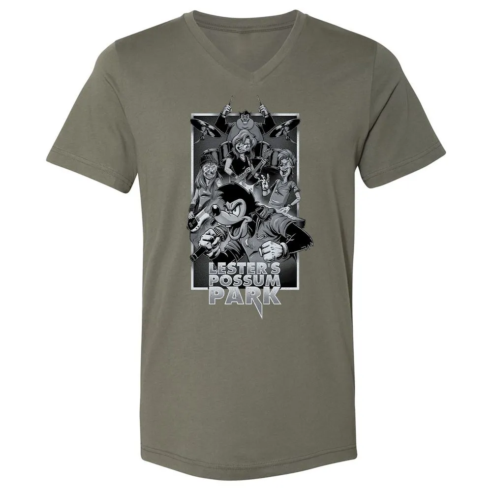 Unisex V-Neck T-Shirt - 76ZX1DL2 - Military Green - 10