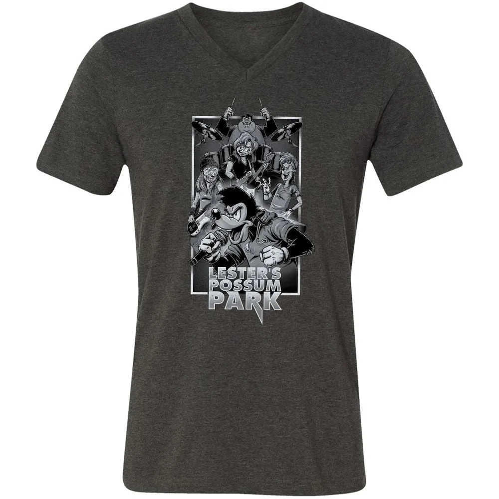 Unisex V-Neck T-Shirt - 76ZX1DL2 - Dark Grey Heather - 8