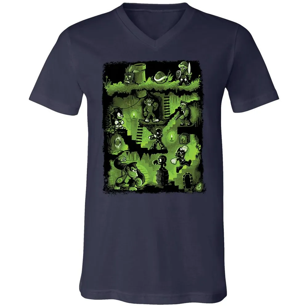 Unisex V-Neck T-Shirt - VPS9AUKL - Navy - 2