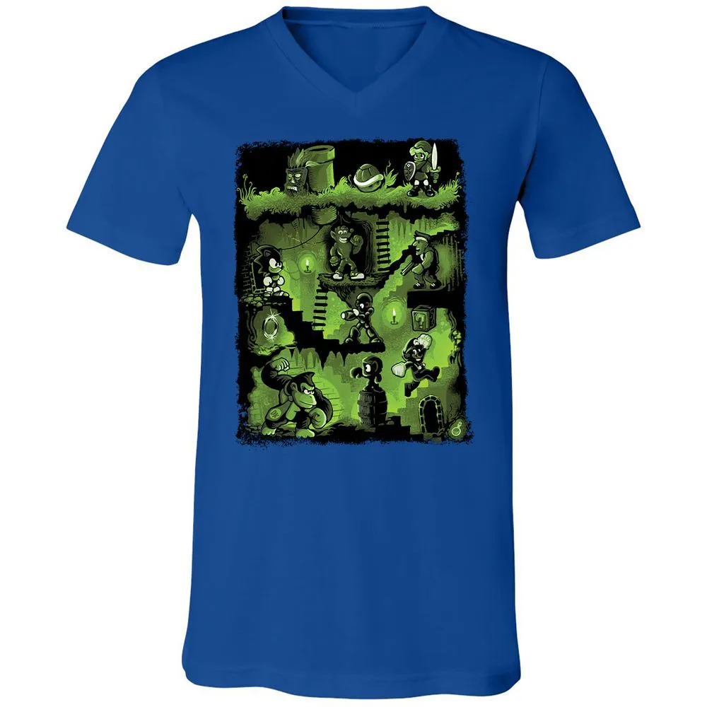 Unisex V-Neck T-Shirt - VPS9AUKL - True Royal - 4