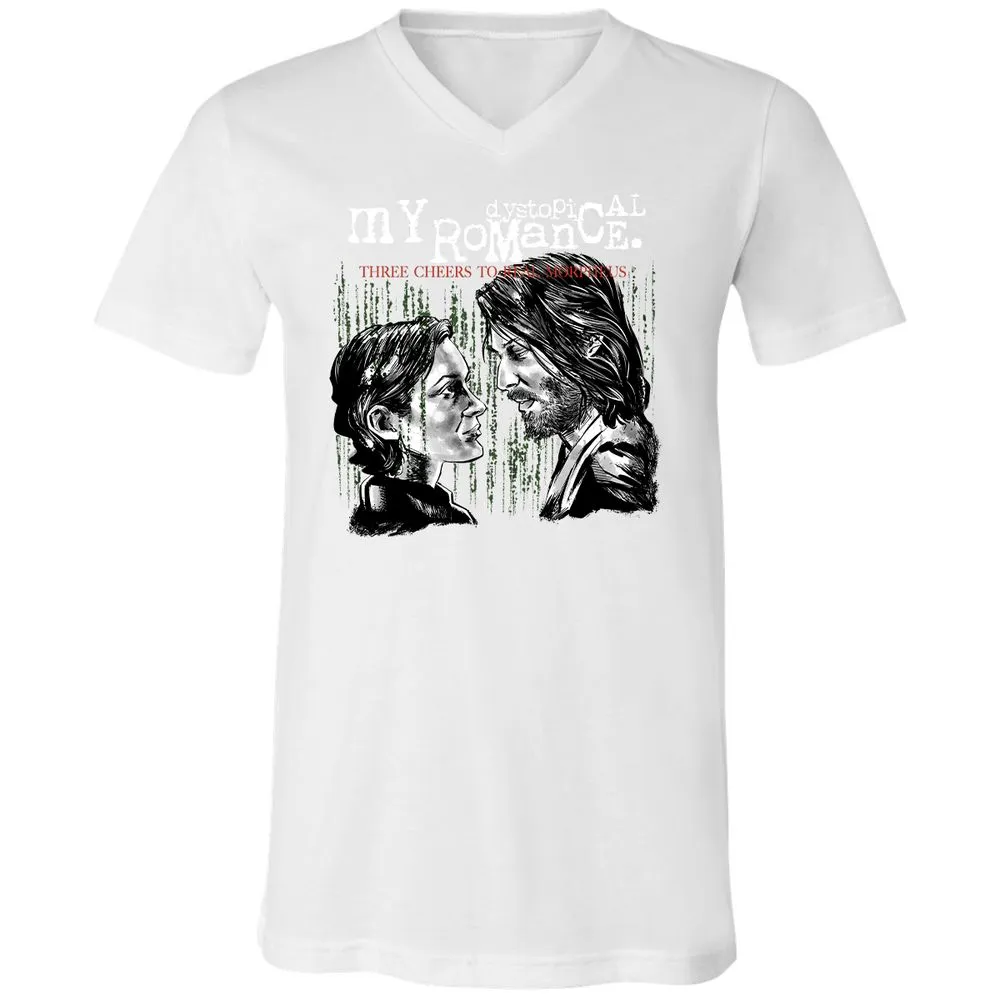Unisex V-Neck T-Shirt - R7TR92ZB - White - 5