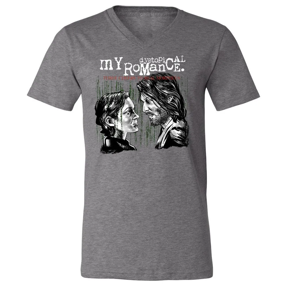 Unisex V-Neck T-Shirt - R7TR92ZB - Deep Heather - 13