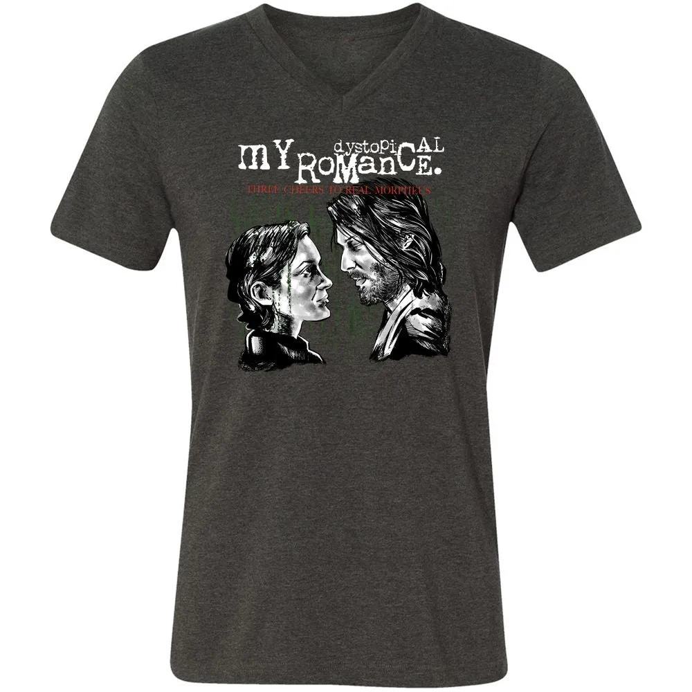 Unisex V-Neck T-Shirt - R7TR92ZB - Dark Grey Heather - 8