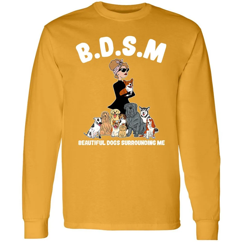 Long Sleeve T-Shirt - HCBXAN1U - Gold - 9