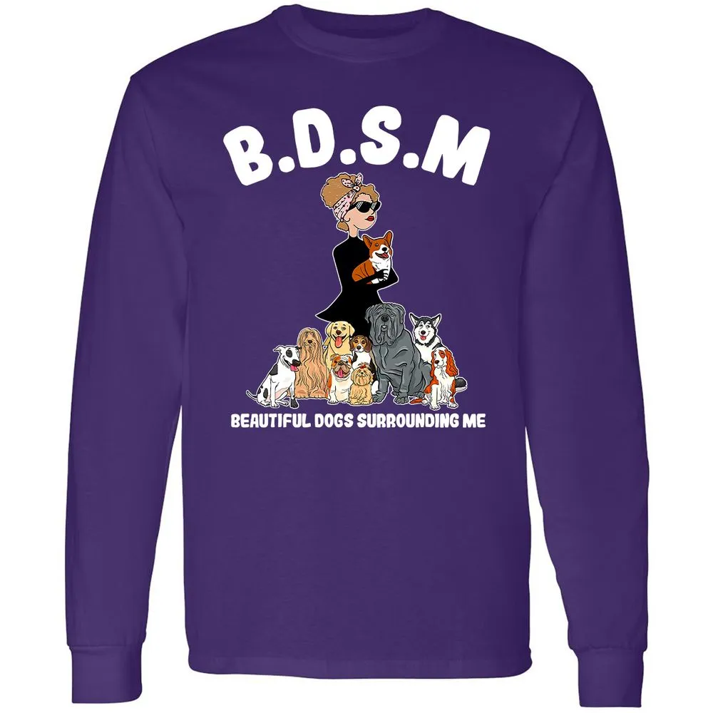 Long Sleeve T-Shirt - HCBXAN1U - Purple - 13
