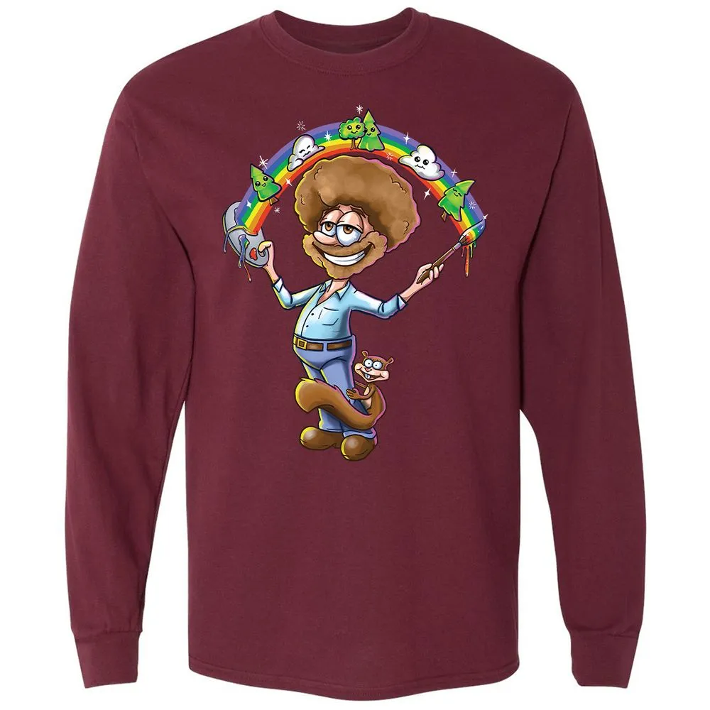 Long Sleeve T-Shirt - BWF3BBCE - Maroon - 11