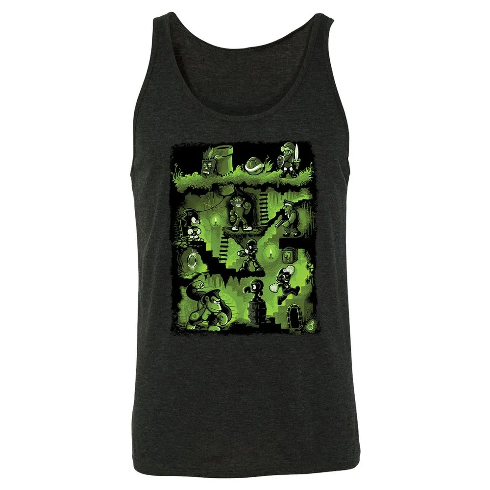 Unisex Jersey Tank - JZY9N3NQ - Charcoal Black Triblend - 5