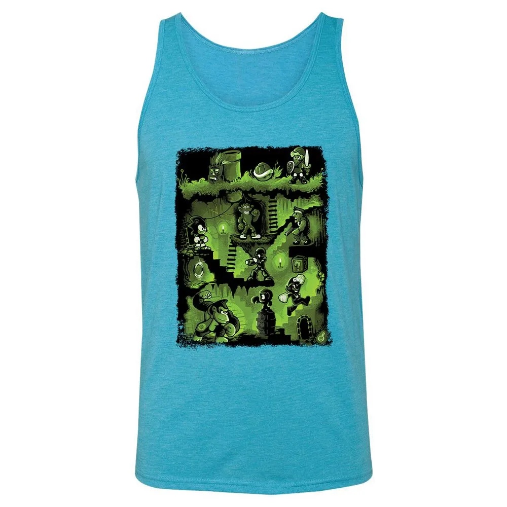 Unisex Jersey Tank - JZY9N3NQ - Aqua Triblend - 3
