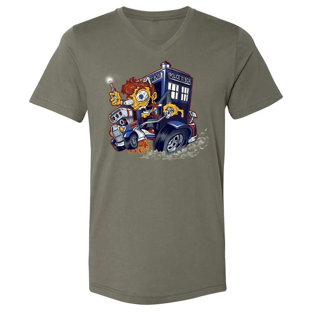 Unisex V-Neck T-Shirt - GPH5B3H6 - Military Green - 10