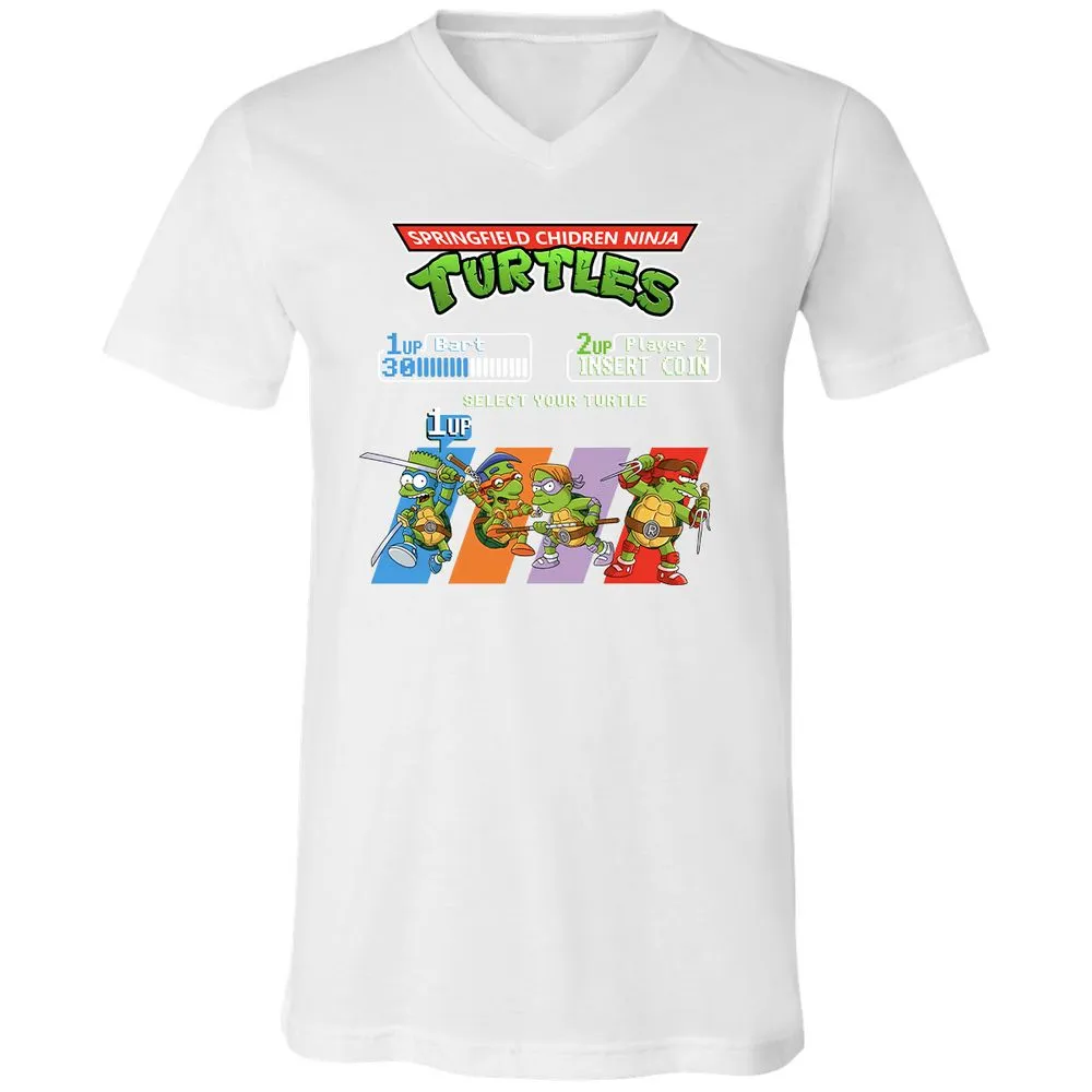 Unisex V-Neck T-Shirt - TXEL1Z9H - White - 5